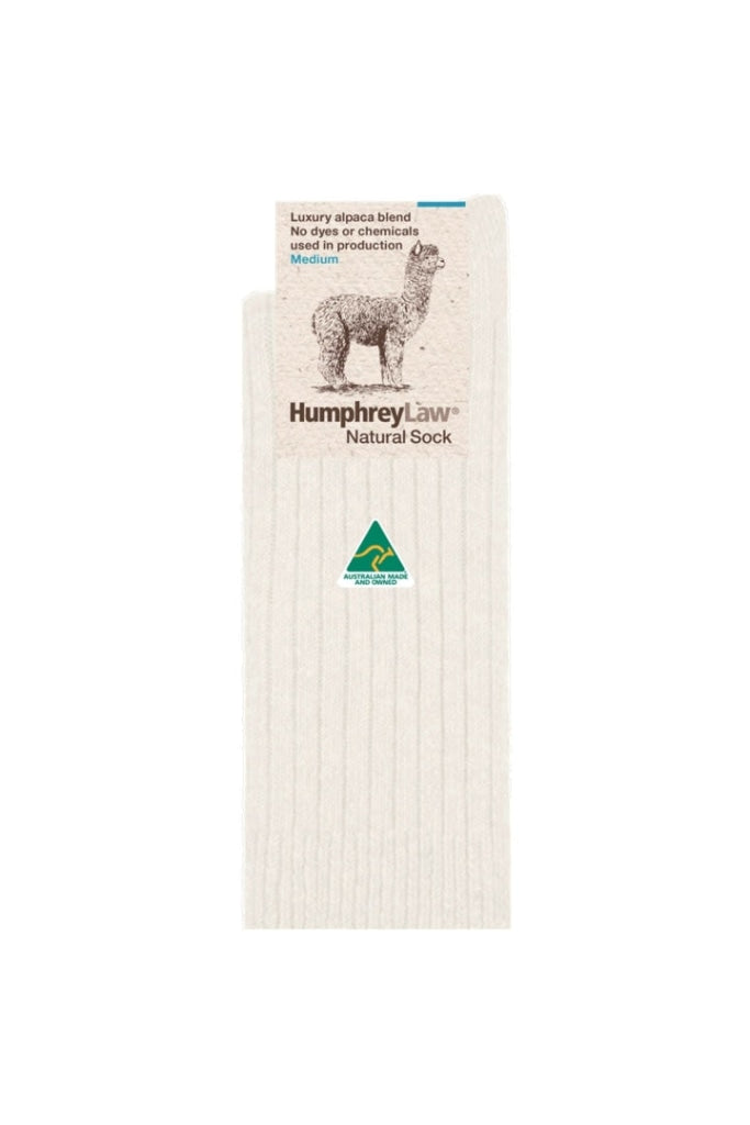 Humphrey Law - Socks Alpaca Wool Blend Natural