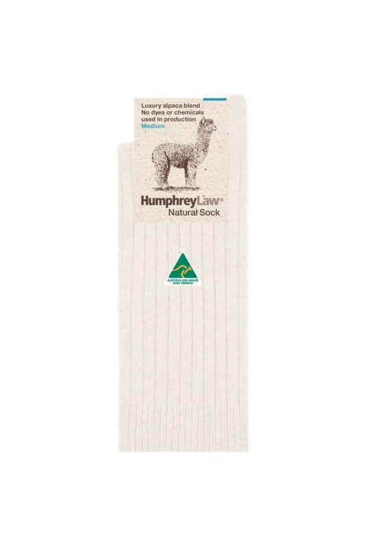 Humphrey Law - Socks Alpaca Wool Blend Natural