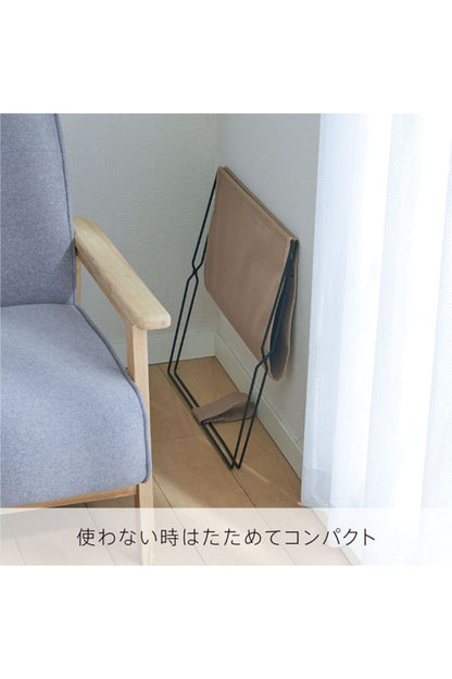 King Jim - New Basic Foldable Magazine Rack - Black