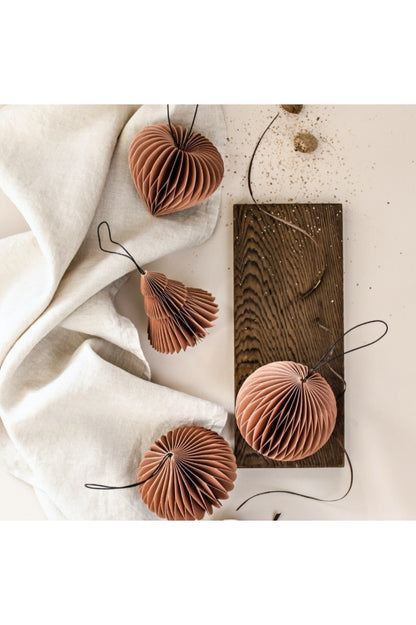 Nordic Rooms - Christmas Ornament Paper Heart 9Cm Clay Home & Garden > Decor Seasonal Holiday