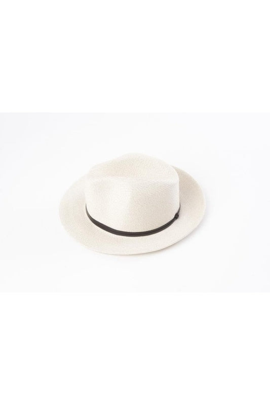 Travaux En Cours - Borsalino Hat Leather Strap Off White