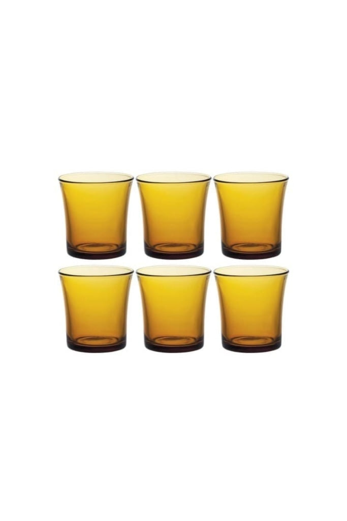 DURALEX - TUMBLER - SET OF 6 - AMBER