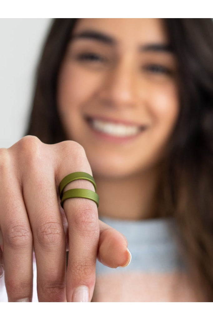 Monica - Scup Ring Olive Jewellery