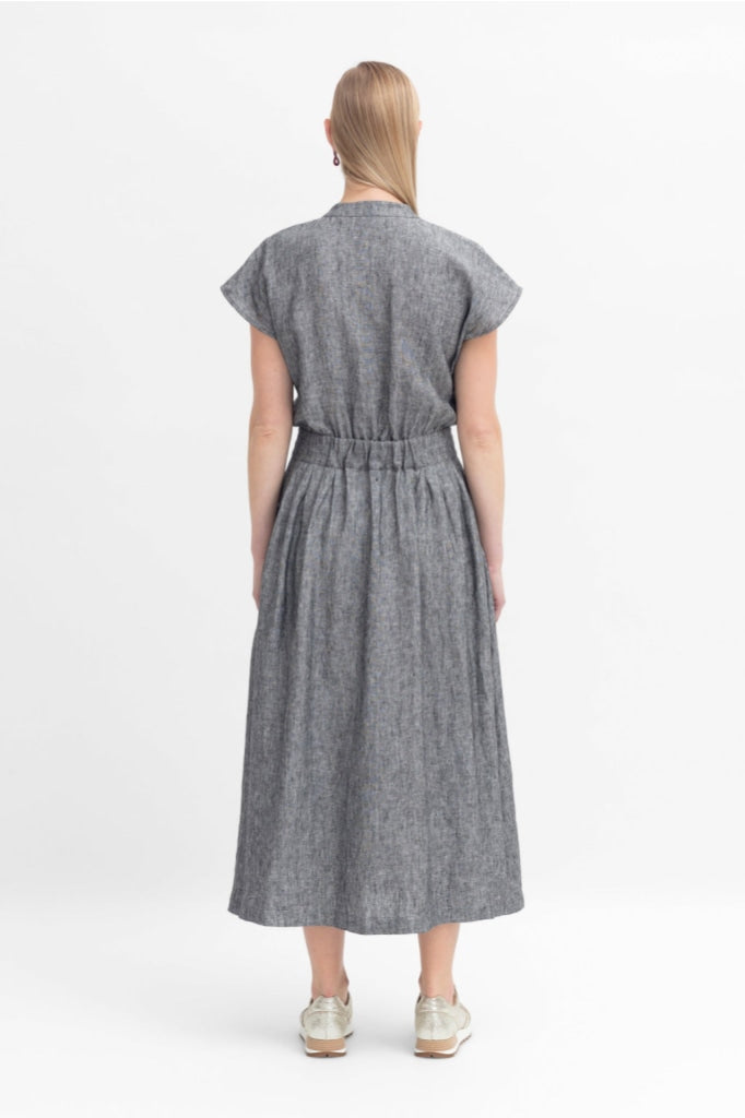 Elk The Label - Vlek Dress - Charcoal Two Tone