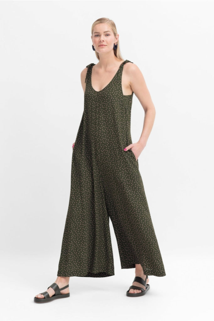 ELK Loose Print Wide-leg on sale Jumpsuit