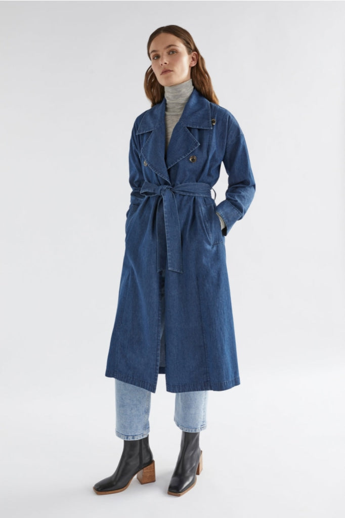 Elk The Label - Denim Trench Coat Indigo