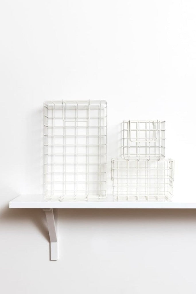 MUSTARD MADE - SET OF 3 BASKETS IN WHITE