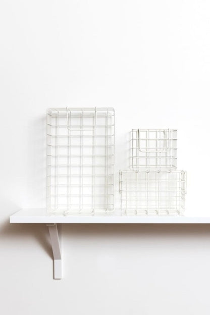 MUSTARD MADE - SET OF 3 BASKETS IN WHITE