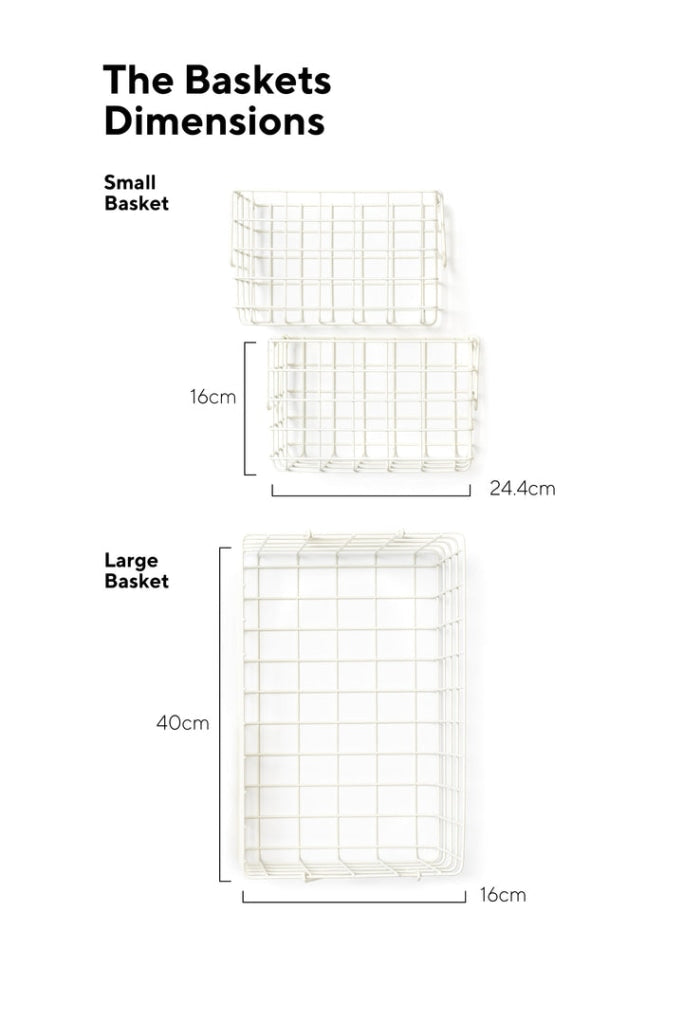 Mustard Made - Set Of 3 Baskets In White Furniture > Cabinets & Storage Lockers Locker