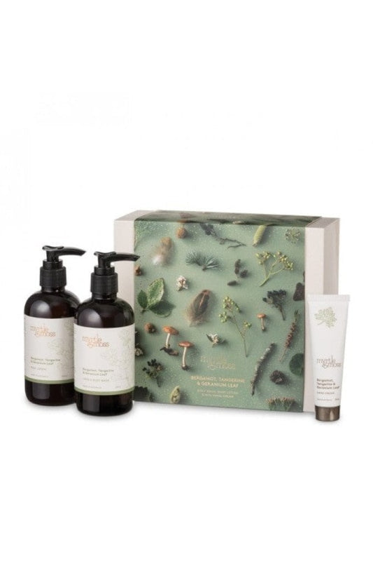 Myrtle & Moss - Trio Gift Set Hand Cream Body Wash Mini Bergamot