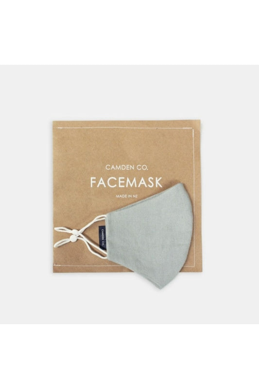 Camden Co - Face Mask Linen Dove Grey Face Mask