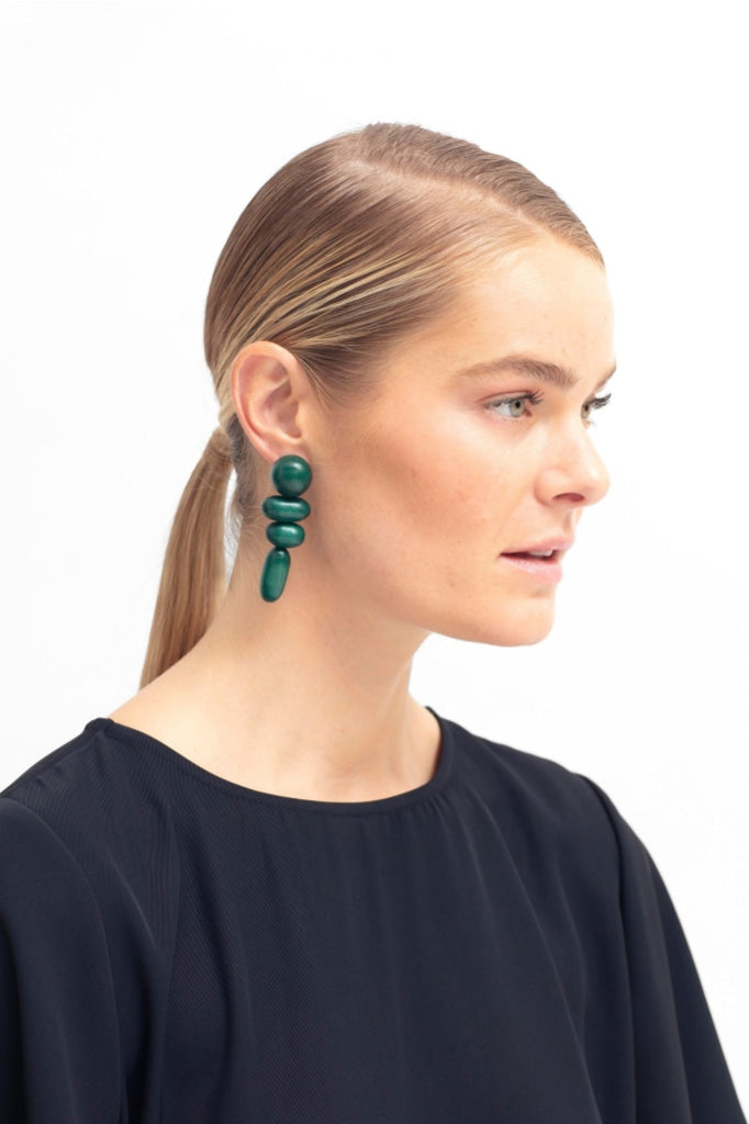 Elk The Label - Harno Earrings Aloe Green Apparel & Accessories > Jewelry