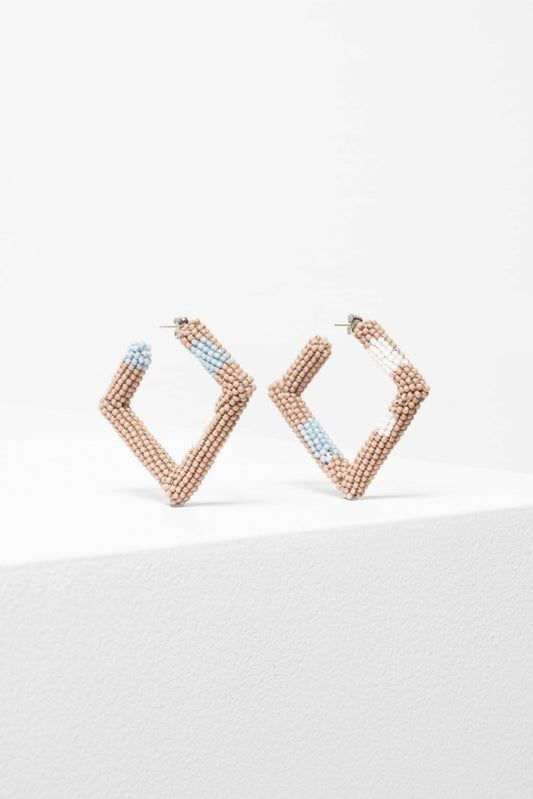 Elk The Label - Jallo Hoop Earrings Byron Beige Apparel & Accessories > Jewelry