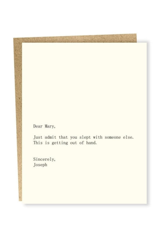 SAPLING PRESS - MARY/JOSEPH CARD