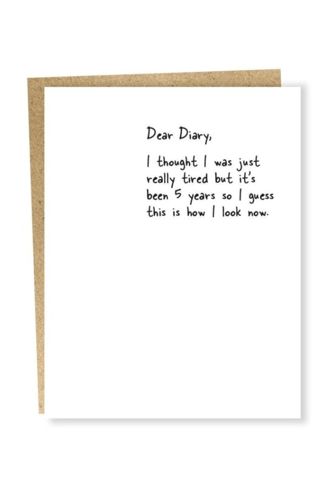 SAPLING PRESS - 5 YEARS CARD