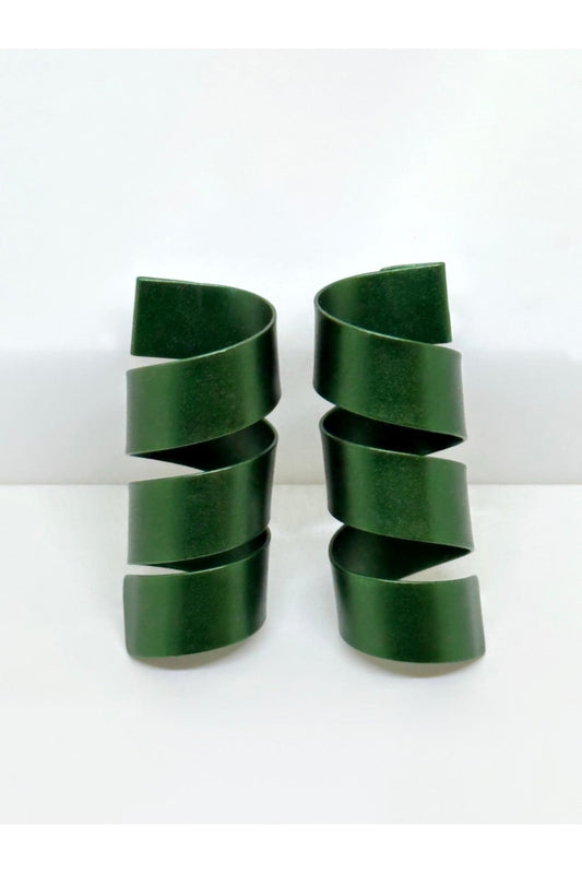 Monica - Triple Earrings Green