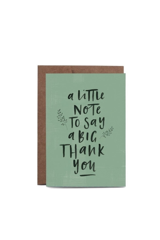 IN THE DAYLIGHT - A LITTLE NOTE - GREETING CARD