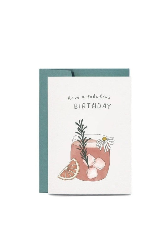 In The Daylight - Birthday Cocktail Greeting Card