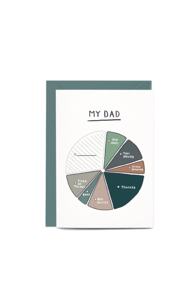 IN THE DAYLIGHT - MY DAD - PIE CHART - GREETING CARD
