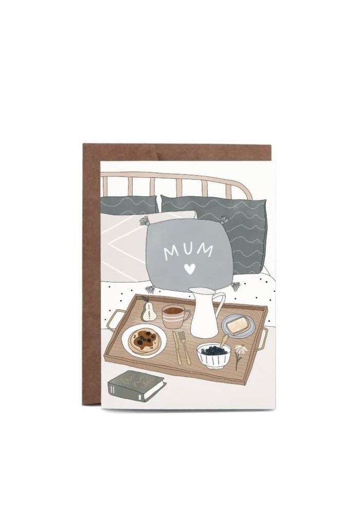 IN THE DAYLIGHT - GREETING CARD - BREAKFAST IN BED - MOTHERS DAY