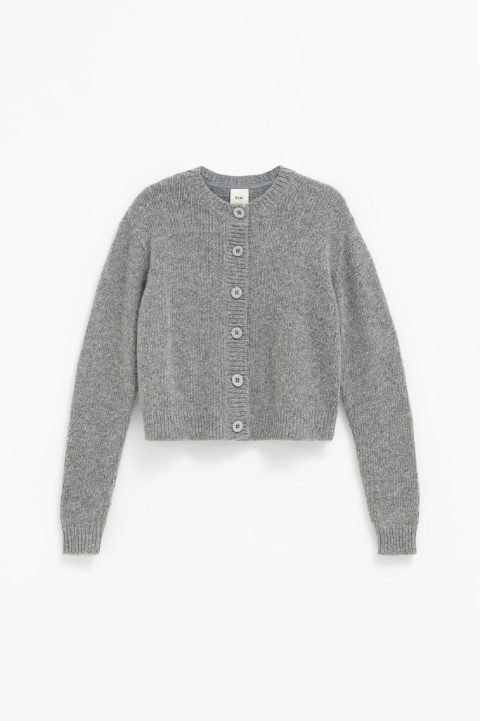 Elk The Label - Kabrit Cardigan Mid Grey Apparel & Accessories > Clothing Shirts Tops