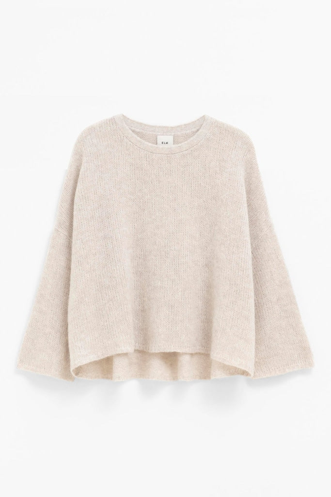 Elk The Label - Agna Sweater Ecru Apparel & Accessories > Clothing Shirts Tops Jumper