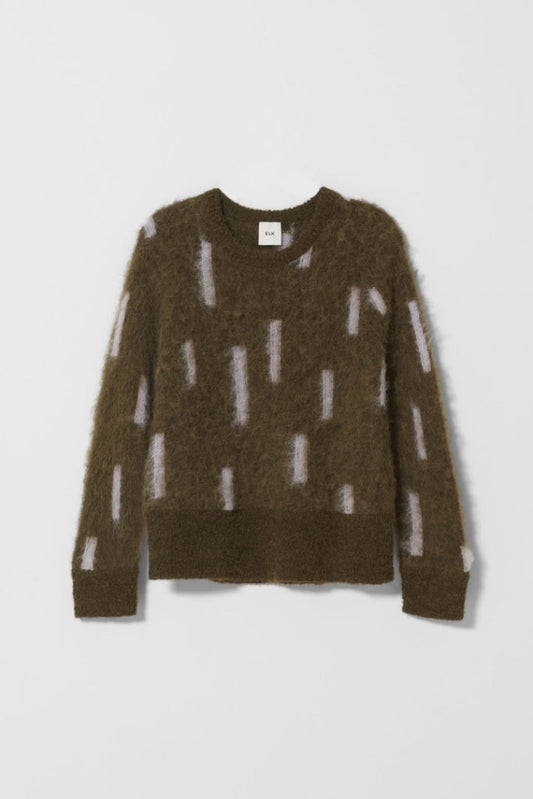 ELK THE LABEL - FLIKRIN SWEATER - OLIVE