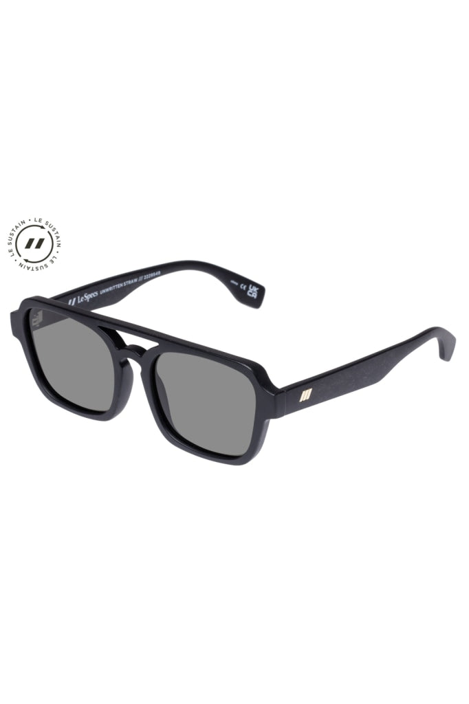 Le Specs - Unwritten Straw Black Apparel & Accessories > Clothing Sunglasses