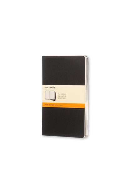 MOLESKINE - CAHIER NOTEBOOK - SET OF 3 - RULED - LARGE - BLACK