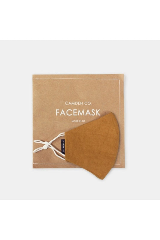 Camden Co - Face Mask Linen Terracotta Face Mask