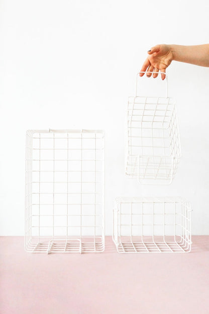 Mustard Made - Set Of 3 Baskets In White Furniture > Cabinets & Storage Lockers Locker