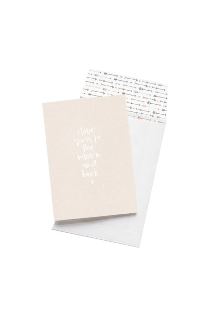 EMMA KATE CO. - LOVE YOU TO THE MOON AND BACK - GREETING CARD