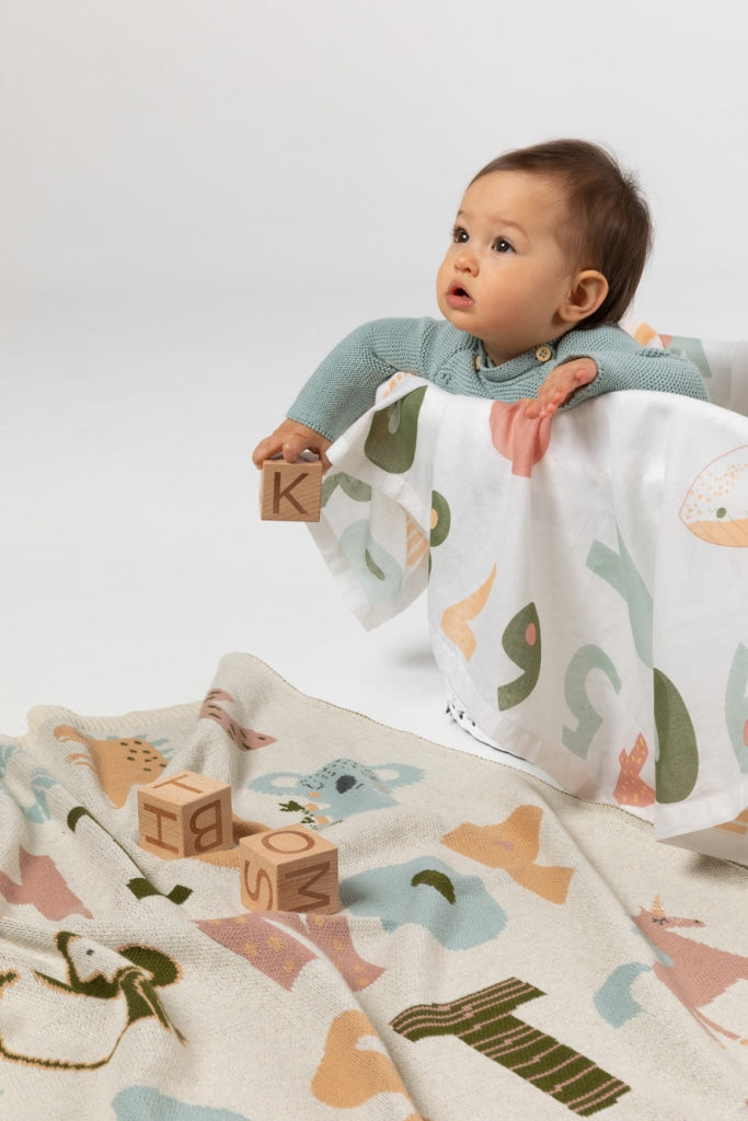 Indus Baby Swaddle Alphabet Tempted Kensington
