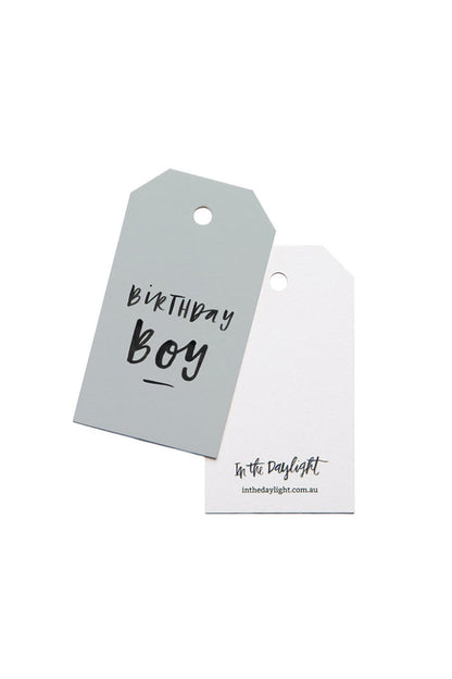 IN THE DAYLIGHT - BIRTHDAY BOY - GIFT TAG - Tempted Kensington