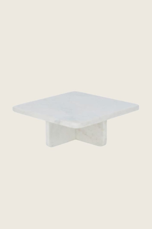 CASA - FIORA MARBLE FOOTED BOARD - SMALL - WHITE