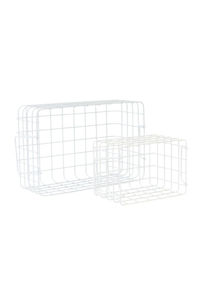 MUSTARD MADE - SET OF 3 BASKETS IN WHITE - Tempted Kensington
