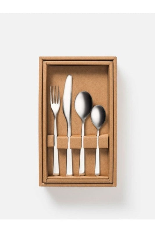 Citta - Utility Cutlery Set Of 16 Polished Stainless Steel Home Accessories