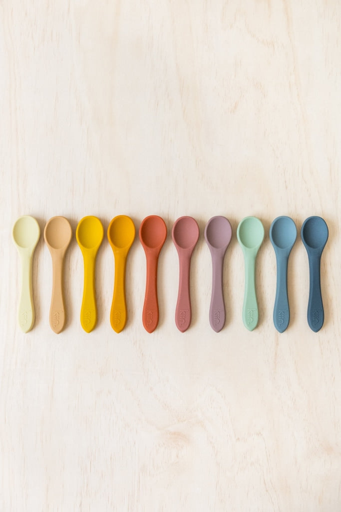KIIN BABY - SILICONE SPOON TWIN PACK - COPPER - Tempted Kensington