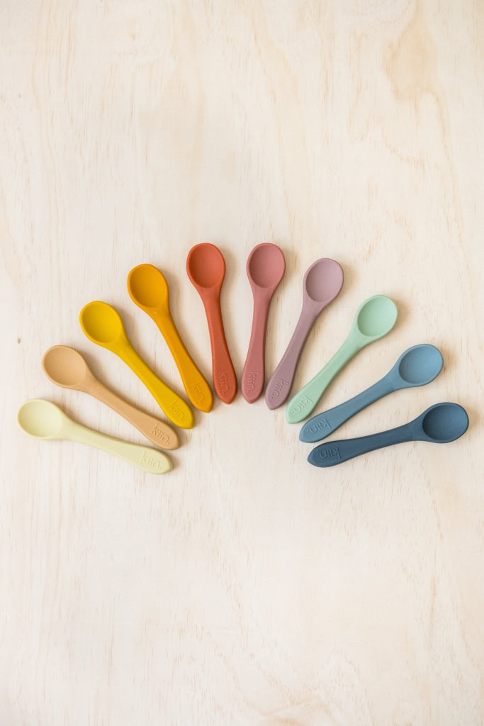 KIIN BABY - SILICONE SPOON TWIN PACK - COPPER - Tempted Kensington