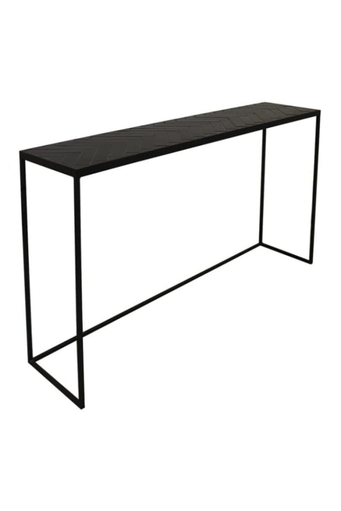 M.L. - CLIFTON CONSOLE TABLE - BLACK TILE