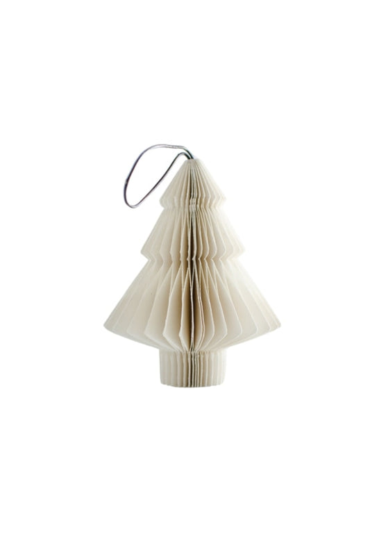 Nordic Rooms - Christmas Ornament Paper Tree 10Cm Off White Home & Garden > Decor Seasonal Holiday