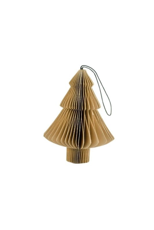 Nordic Rooms - Christmas Ornament Paper Tree 10Cm Flaxseed Home & Garden > Decor Seasonal Holiday