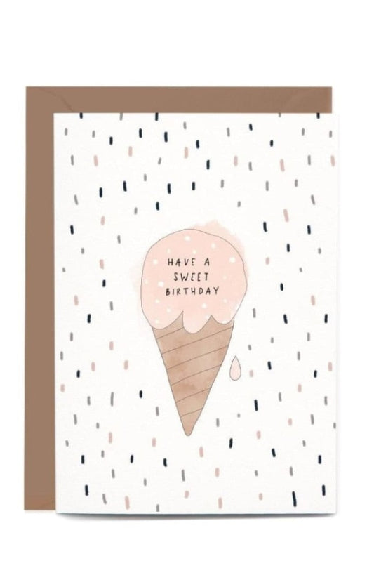 IN THE DAYLIGHT - BIRTHDAY SWEET ICE CREAM - GREETING CARD