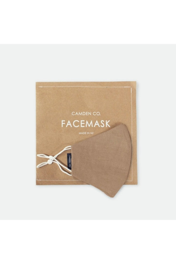 Camden Co - Face Mask Linen Mocha Face Mask