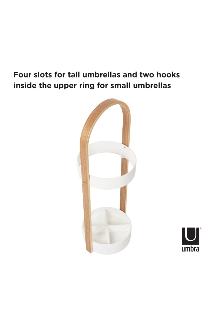 Umbra - Bellwood Umbrella Stand White/Natural Home Accessories